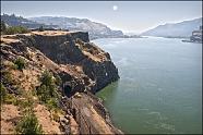 Columbia River Gorge as seen from the Washington side.