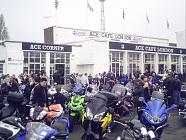 the ace cafe  love this place. go on a few ride outs from here every yr :)