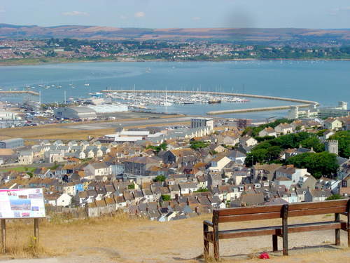 View Over Weymouth Bay from Portland Heights.